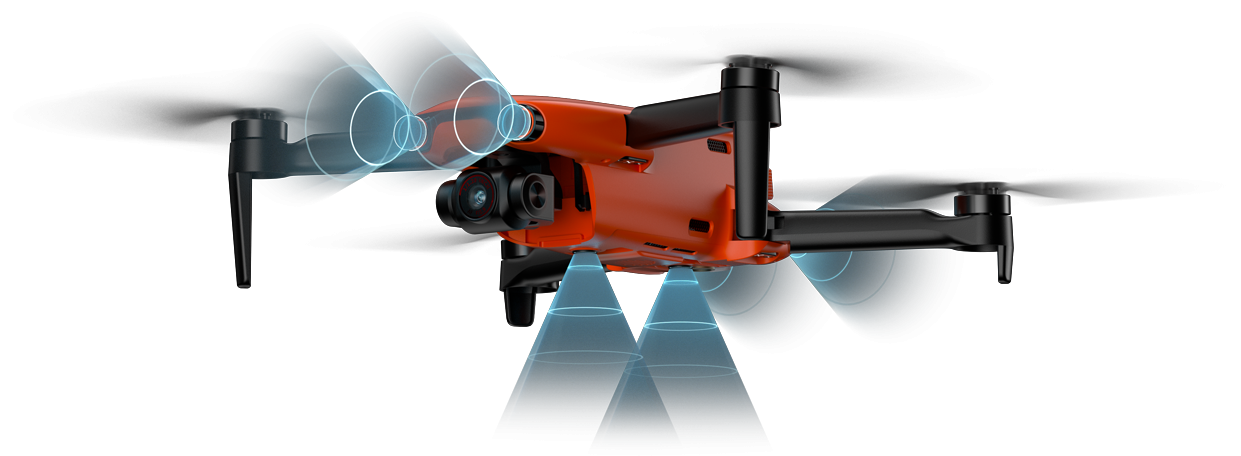 避障-1119.png Autel Robotics small orange drone with advanced obstacle avoidance